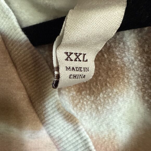 Knox Rose Womens Sweatshirt 2X Tie Dye Crew Fleece Puff Shoulder Lightweight - Picture 3 of 8